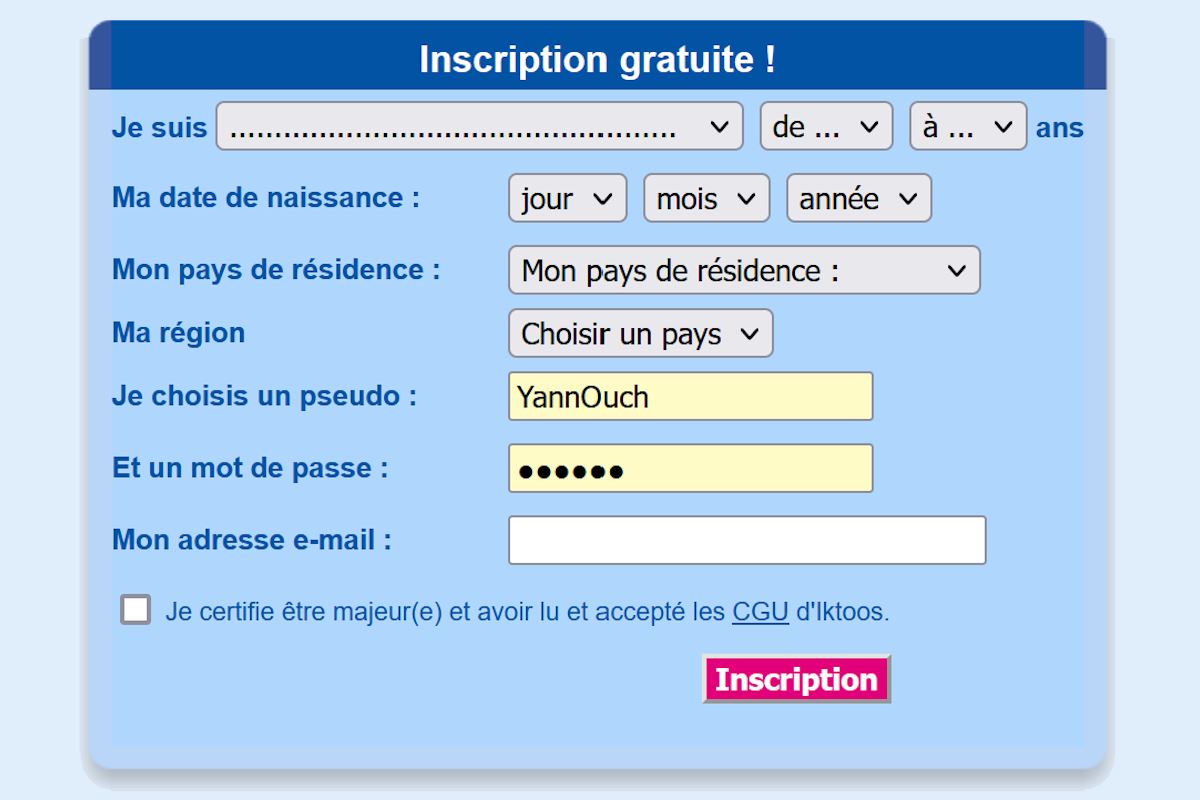 iktoos inscription et connexion
