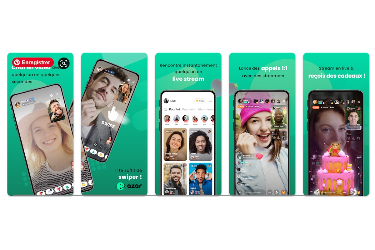 azar apercu interface chat vid&eacute;o al&eacute;atoire