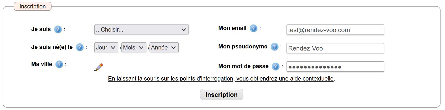 s'inscrire et se connecter sur amiez