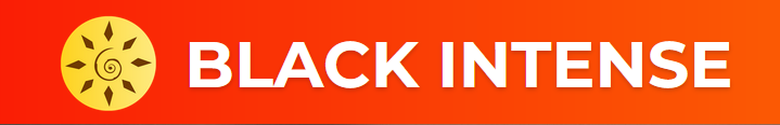 black intense logo