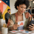 Utilisatrice réfléchissant à ses compatibilités pour illustrer notre avis sur OkCupid en 2026