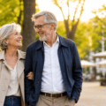 Couple senior faisant une rencontre après 60 ans