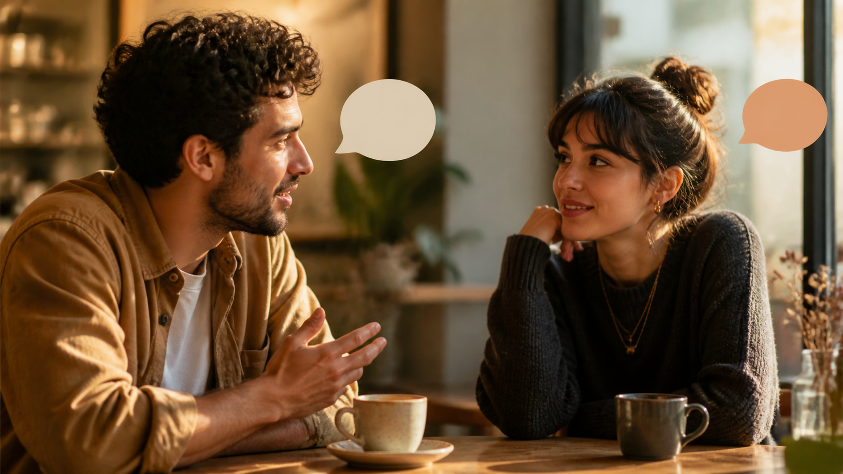 Sujets de conversation avec une fille au café